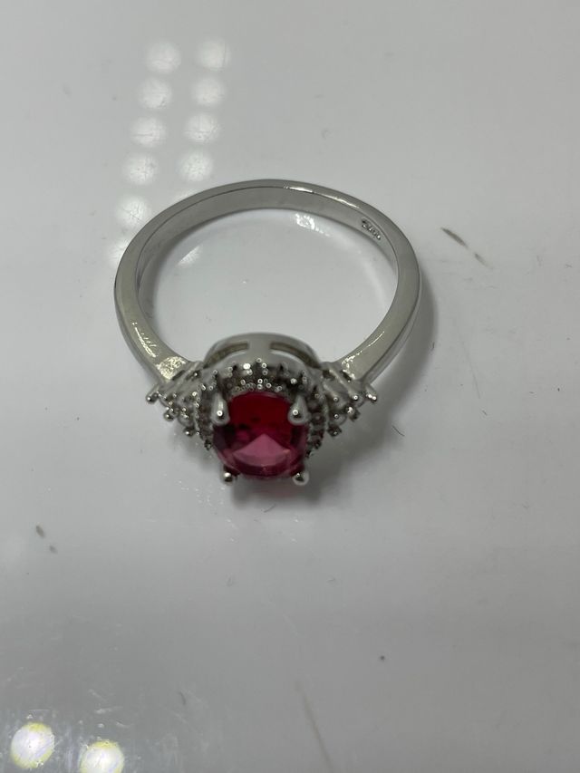 Anillo Plata Rosa Talla 17.3 mm