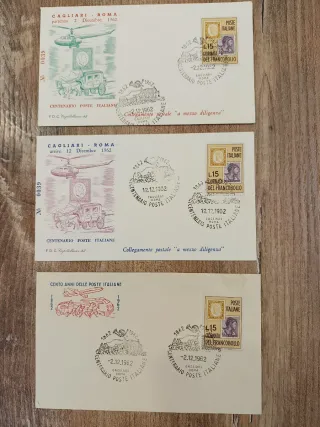 Buste Primo Giorno Cagliari-Roma 1962