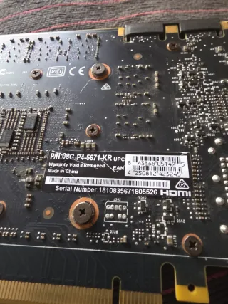 EVGA Geforce GTX 1070 Ti Tarjeta Gráfica