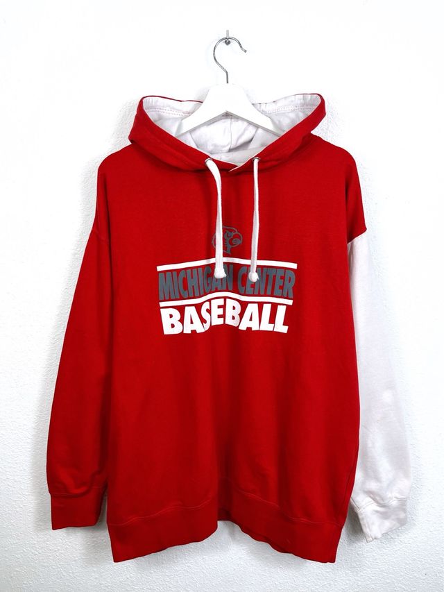 Felpa USA Michigan Baseball Hoodie Oversize