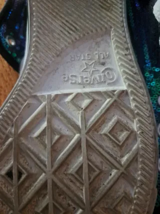 Zapatillas Converse Lentejuelas Azul/Verde