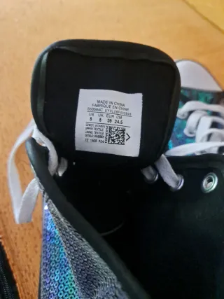 Zapatillas Converse Lentejuelas Azul/Verde