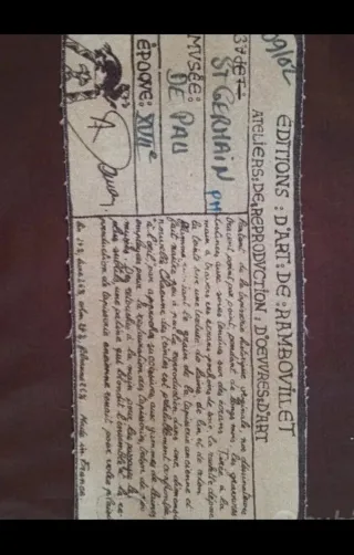 Arazzo tappeto francese tessuto