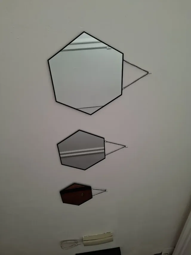 Juego de 3 espejos decorativos