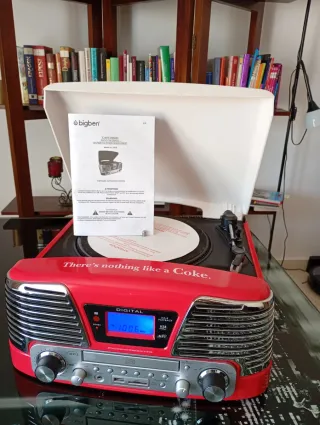 Giradischi Bigben TD79 Coca Cola Rosso
