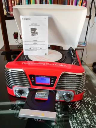 Giradischi Bigben TD79 Coca Cola Rosso