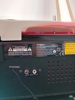 Giradischi Bigben TD79 Coca Cola Rosso