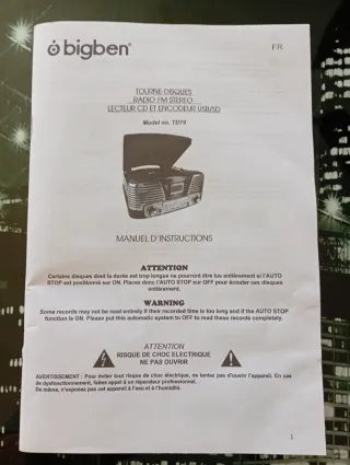 Giradischi Bigben TD79 Coca Cola Rosso