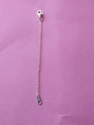 Alargador cadena plata 8cm