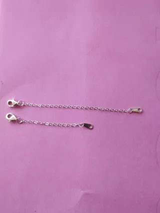 Alargador cadena plata 8cm