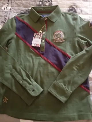 Polo Valecuatro Verde y Morado