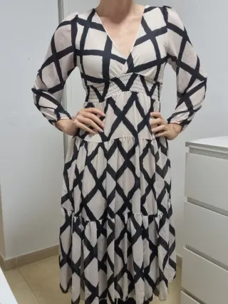 Vestido midi talla única vaporoso