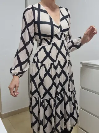 Vestido midi talla única vaporoso