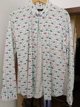 Camisa estampada hombre