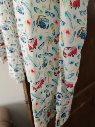 Camisa estampada hombre