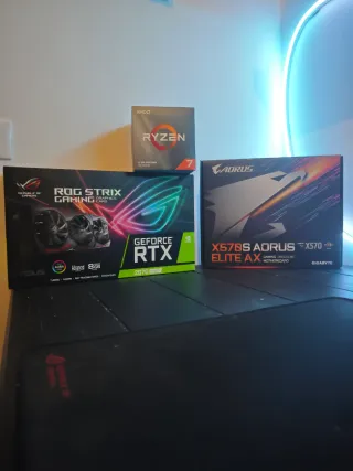 CPU Ryzen 7 + GPU RTX 2070 Super + X570s+32gb ddr4