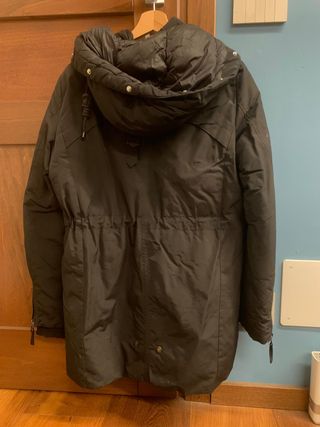 Giacca parka invernale antipioggia nera