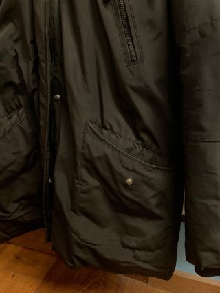 Giacca parka invernale antipioggia nera
