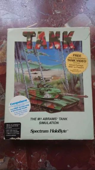 Tank - The M1 Abrams Tank Simulation - IBM PC