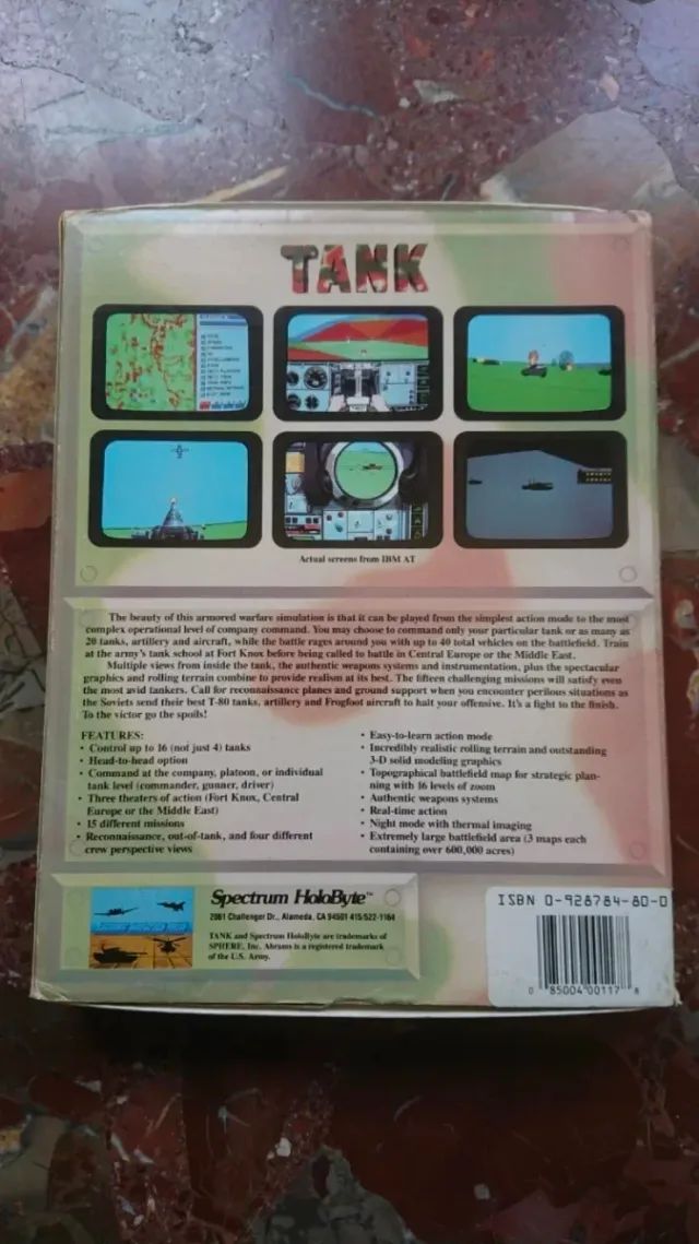 Tank - The M1 Abrams Tank Simulation - IBM PC