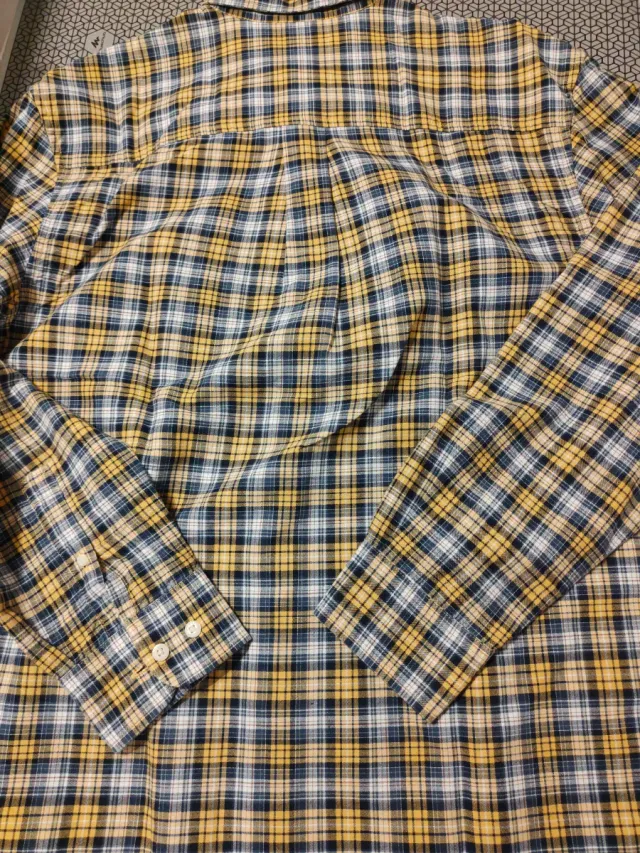 Camisa Timberland cuadros azul y amarillo