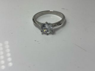 Anillo plata con circonitas