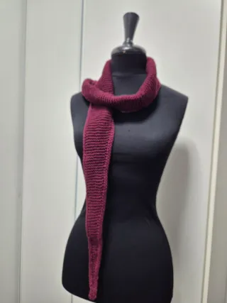 Sciarpa Sophie Bordeaux 150x15