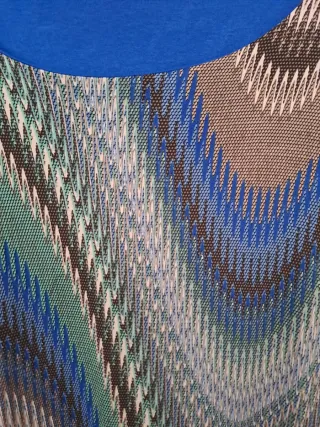 Vestido estampado ondas