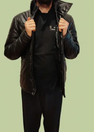 Anorak acolchado negro