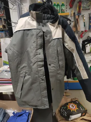 Chaqueta Talla XXL Beige y Gris