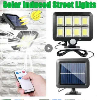 Faro Solare LED con Sensore e Telecomando