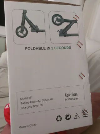 Patinete Eléctrico SCOOTER S1 Nuevo