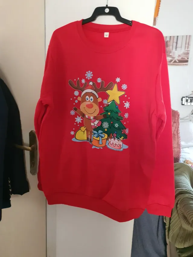 Sudadera Roja Rebeca Reno Talla M