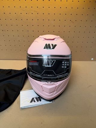 Casco Integral MV Talla L Rosa