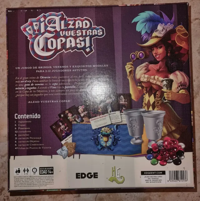 Alzad vuestras copas juego de mesa