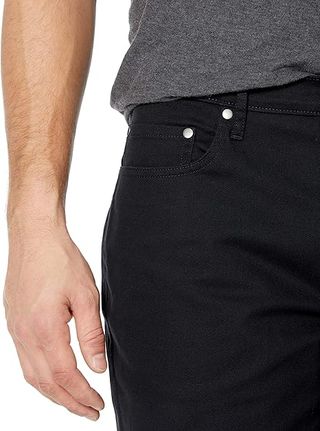 Pantalón Corto Ajustado con 5 Bolsillos 34W Negro