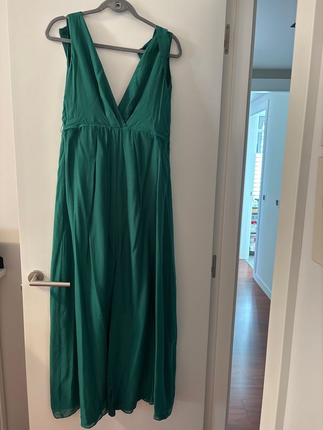 Vestido largo fiesta verde