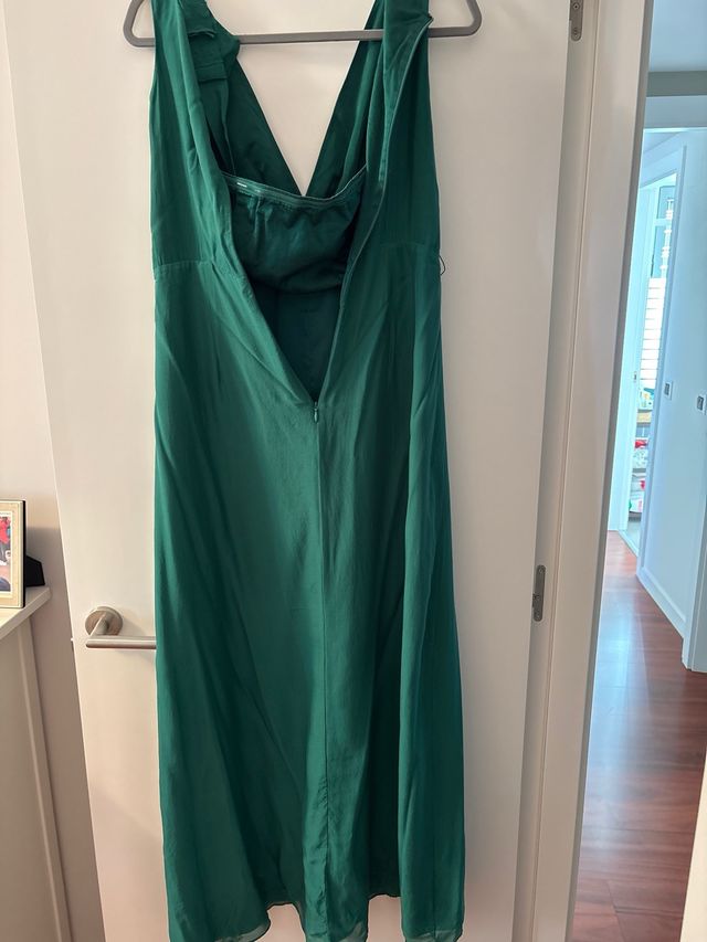 Vestido largo fiesta verde