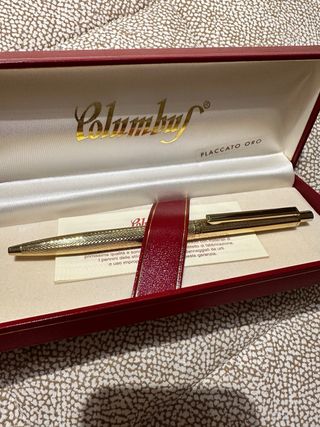 Penna Columbus Placcato Oro