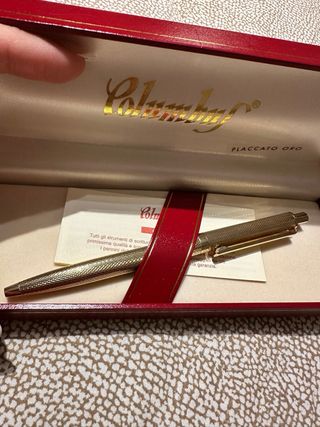 Penna Columbus Placcato Oro