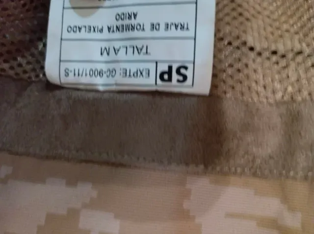 Traje tormenta Ejercito Español