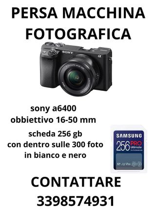 Sony a6400 + Obiettivo 16-50mm + SD 256GB
