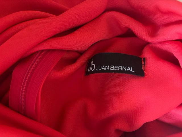 Vestido fiesta/invitada rojo talla XL