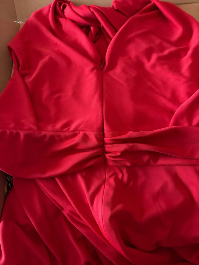 Vestido fiesta/invitada rojo talla XL