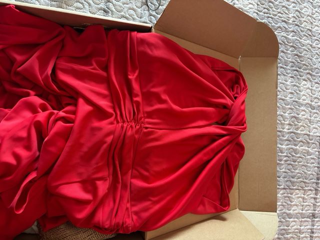 Vestido fiesta/invitada rojo talla XL