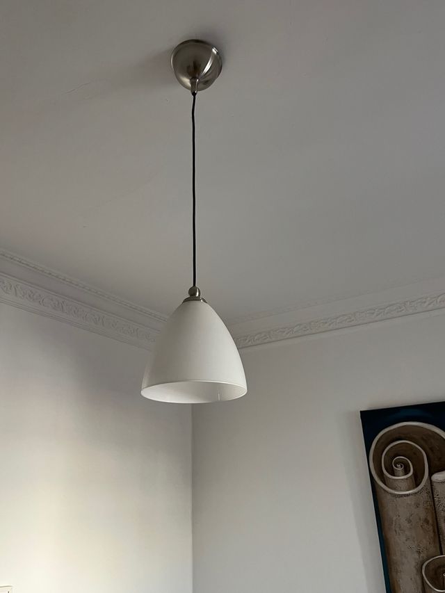 Lámpara de techo colgante blanca