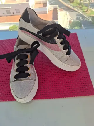 Zapatillas Brillantes Mujer Talla X