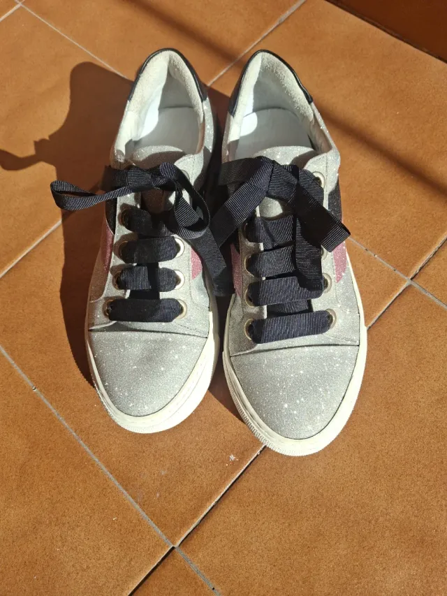 Zapatillas Brillantes Mujer Talla X