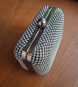 Bolso de fiesta Misako gris plata