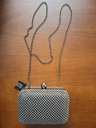 Bolso de fiesta Misako gris plata